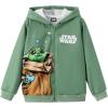 imageDisney Marvel Spiderman Star Wars Toy Story Boy Girl Hoodies Pullover Sweatshirts Lightweight Zip Up Hooded Toddler Kid 212YStar Wars Yodagreen