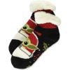 imageSTAR WARS Womens The Mandalorian Short Cozy Warmer SocksHoliday Black