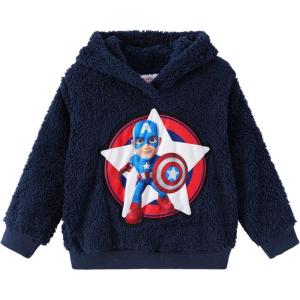 imageDisney Marvel Spiderman Star Wars Toy Story Boy Girl Hoodies Pullover Sweatshirts Lightweight Zip Up Hooded Toddler Kid 212YCaptain Americadeep Blue