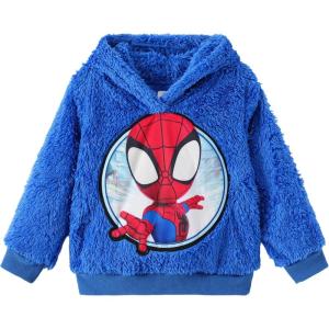 imageDisney Marvel Spiderman Star Wars Toy Story Boy Girl Hoodies Pullover Sweatshirts Lightweight Zip Up Hooded Toddler Kid 212YSpidermanblue