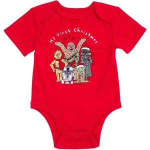 imageSTAR WARS Fathers Day Christmas Baby Girls Bodysuit Newborn to Infant Sizes Newborn  24 MonthsRed  Christmas