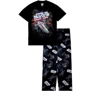 imageSTAR WARS mens 2piece Loosefit Pajama Set Soft ampamp Comfortable Nightwear for AdultsStar Battle