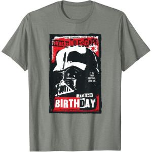 imageStar Wars Darth Vader There is No Escape Its My Birthday TShirtOlive Heather