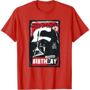 imageStar Wars Darth Vader There is No Escape Its My Birthday TShirtRed