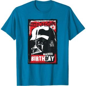 imageStar Wars Darth Vader There is No Escape Its My Birthday TShirtSapphire Blue