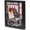 imageDisney Star Wars Darth Vader Cozy by the Fire Framed Wood Wall Decor  Darth Vader Christmas Decoration for HomeBlackRed