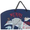 imageDisney Star Wars Merry Force Be With You Hanging Metal Sign  Fun Star Wars Christmas Decoration for HomeBlue