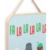 imageDisney Star Wars Merry Force Be With You Hanging Metal Sign  Fun Star Wars Christmas Decoration for HomeBlueGreen