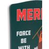 imageDisney Star Wars Merry Force Be With You Hanging Metal Sign  Fun Star Wars Christmas Decoration for HomeDark Green