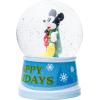 imageSilver Buffalo Star Wars The Mandalorian Light Up Snow GlobeGrogu Baby Yoda46 Inches Tall 55mm MediumMickey Mouse Happy Holidays