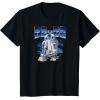 imageStar Wars  R2D2 Chrome Logo Style TShirtBlack