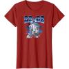 imageStar Wars  R2D2 Chrome Logo Style TShirtCranberry Red