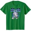 imageStar Wars  R2D2 Chrome Logo Style TShirtKelly Green