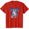 imageStar Wars  R2D2 Chrome Logo Style TShirtRed
