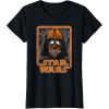 imageStar Wars Halloween Darth Vader Spiderweb Orange TShirtBlack