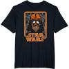 imageStar Wars Halloween Darth Vader Spiderweb Orange TShirtBlack