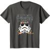 imageStar Wars Halloween Stormtrooper Candy Bucket Helmet TShirtAsphalt Grey