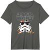 imageStar Wars Halloween Stormtrooper Candy Bucket Helmet TShirtAsphalt Grey