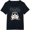 imageStar Wars Halloween Stormtrooper Candy Bucket Helmet TShirtBlack