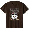 imageStar Wars Halloween Stormtrooper Candy Bucket Helmet TShirtBrown