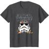 imageStar Wars Halloween Stormtrooper Candy Bucket Helmet TShirtDark Heather Grey