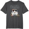 imageStar Wars Halloween Stormtrooper Candy Bucket Helmet TShirtDark Heather Grey