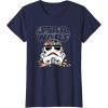 imageStar Wars Halloween Stormtrooper Candy Bucket Helmet TShirtNavy Blue