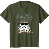 imageStar Wars Halloween Stormtrooper Candy Bucket Helmet TShirtOlive Green