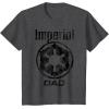 imageStar Wars Imperial Icon Matching Family DAD TShirt TShirtDark Heather Grey