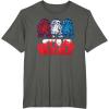 imageStar Wars R2D2 Droid  Logo in Red White ampamp Blue USA America TShirtAsphalt Grey