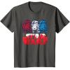 imageStar Wars R2D2 Droid  Logo in Red White ampamp Blue USA America TShirtAsphalt Grey