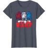 imageStar Wars R2D2 Droid  Logo in Red White ampamp Blue USA America TShirtHeather Blue
