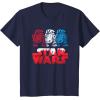 imageStar Wars R2D2 Droid  Logo in Red White ampamp Blue USA America TShirtNavy Blue