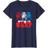 imageStar Wars R2D2 Droid  Logo in Red White ampamp Blue USA America TShirtNavy Blue