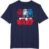 imageStar Wars R2D2 Droid  Logo in Red White ampamp Blue USA America TShirtNavy Blue