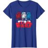 imageStar Wars R2D2 Droid  Logo in Red White ampamp Blue USA America TShirtRoyal Blue