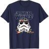 imageStar Wars Halloween Stormtrooper Candy Bucket Helmet TShirtNavy Blue