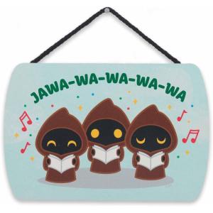 imageDisney Star Wars Merry Force Be With You Hanging Metal Sign  Fun Star Wars Christmas Decoration for HomeAqua