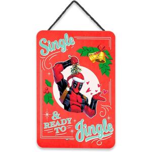 imageDisney Star Wars Merry Force Be With You Hanging Metal Sign  Fun Star Wars Christmas Decoration for HomeRed