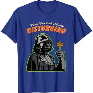 imageStar Wars Halloween I Find Your Lack Of Candy Retro Logo TShirtRoyal Blue