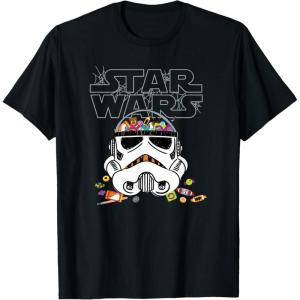 imageStar Wars Halloween Stormtrooper Candy Bucket Helmet TShirtBlack