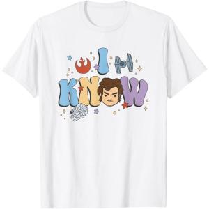 imageStar Wars I Know Han Solo Cartoon Icons Retro Logo TShirtWhite