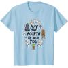 imageAmazon Essentials Boys May the Fourth Be With You Doodle Characters TShirt White SmallBaby Blue