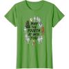imageAmazon Essentials Boys May the Fourth Be With You Doodle Characters TShirt White SmallGrass Green