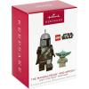 imageHallmark Keepsake Christmas Ornament 2025 Star Wars Return of The Jedi AWing Fighter Gifts for Star Wars FansGrogu LEGO Minifigure