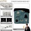imageJay Franco Kids Comforter Set Includes Sheets and Pillow Covers  Soft and Cozy Bed Set for Stylish Room Decor Blue  Star Wars 02 7 Piece Full Size BeddingBlue  Harry Potter