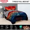 imageJay Franco Kids Comforter Set Includes Sheets and Pillow Covers  Soft and Cozy Bed Set for Stylish Room Decor Blue  Star Wars 02 7 Piece Full Size BeddingMulti  Stranger Things
