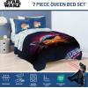 imageJay Franco Kids Comforter Set Includes Sheets and Pillow Covers  Soft and Cozy Bed Set for Stylish Room Decor Blue  Star Wars 02 7 Piece Full Size BeddingBlue  Star Wars 02