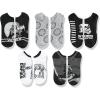 imageSTAR WARS Mens Classic 5 Pack No Show SocksAssorted Black