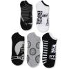 imageSTAR WARS Mens Classic 5 Pack No Show SocksAssorted Black